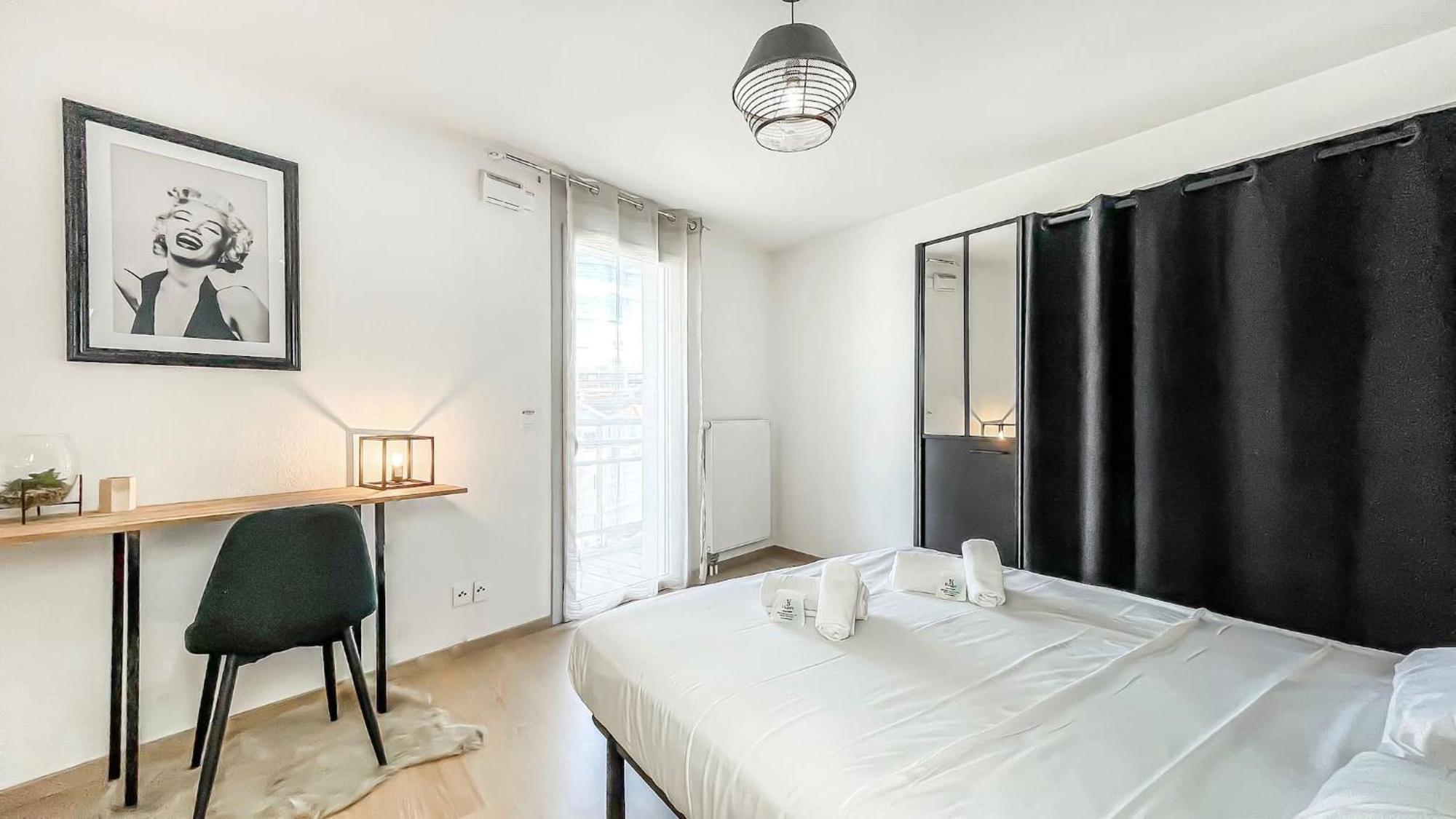 אנמסה Homey Chloe - New - Parking Gratuit - Balcon Prive - Proche Geneve מראה חיצוני תמונה