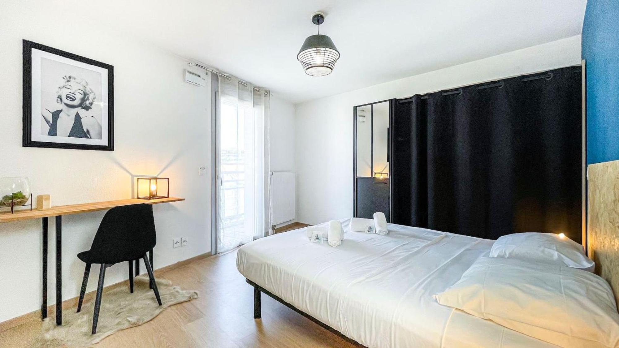 אנמסה Homey Chloe - New - Parking Gratuit - Balcon Prive - Proche Geneve מראה חיצוני תמונה