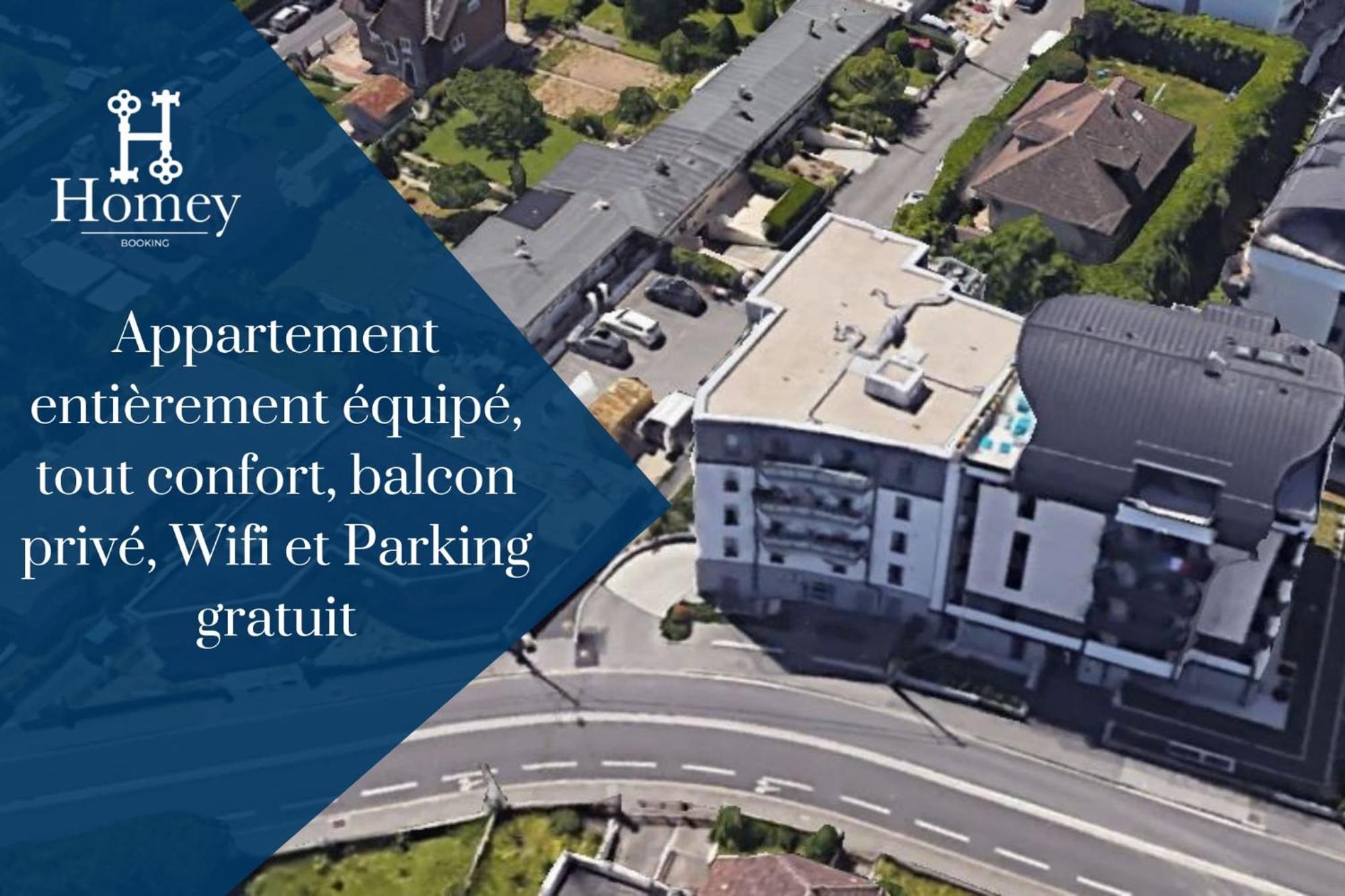 אנמסה Homey Chloe - New - Parking Gratuit - Balcon Prive - Proche Geneve מראה חיצוני תמונה